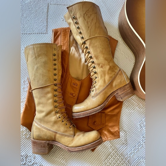 FRYE | Black Label Lace Up Campus Boots - Picture 2 of 9